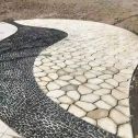 淮安 黄金麻冰裂纹地铺石工地铺装案例