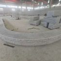 淮安 芝麻白异形坐凳，自然面光面弧形加工