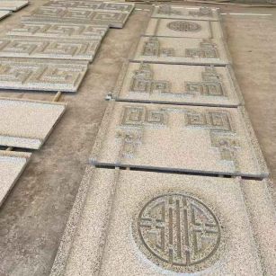 淮安 白麻花岗岩外墙立面雕刻板