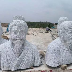 淮安 白麻花岗岩石材人物立体雕刻