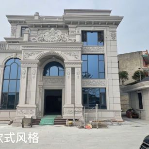 淮安 白麻花岗岩别墅外墙干挂