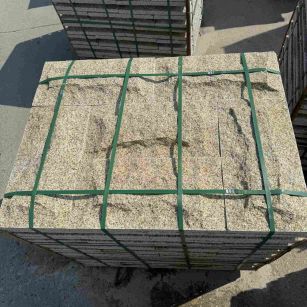 淮安 黄金麻花岗岩石材自然面蘑菇石成品