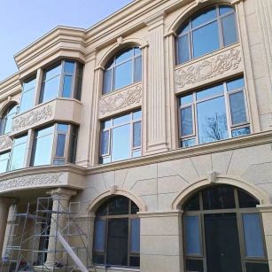 淮安 黄金麻花岗岩别墅外墙干挂