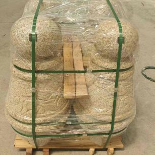 淮安 黄金麻异形定制雕花——棒棒糖挡车柱