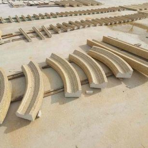 淮安 黄金麻花岗岩别墅线条