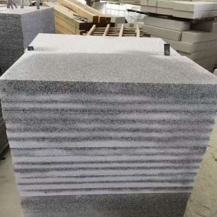 淮安 芝麻白5公分火烧地铺成品，900*400，规格可定制