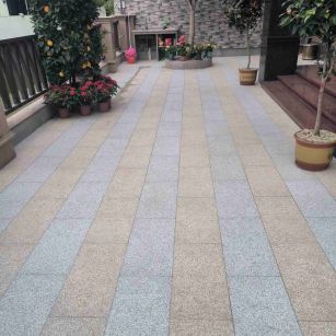 淮安 黄金麻白麻荔枝面庭院铺装展示