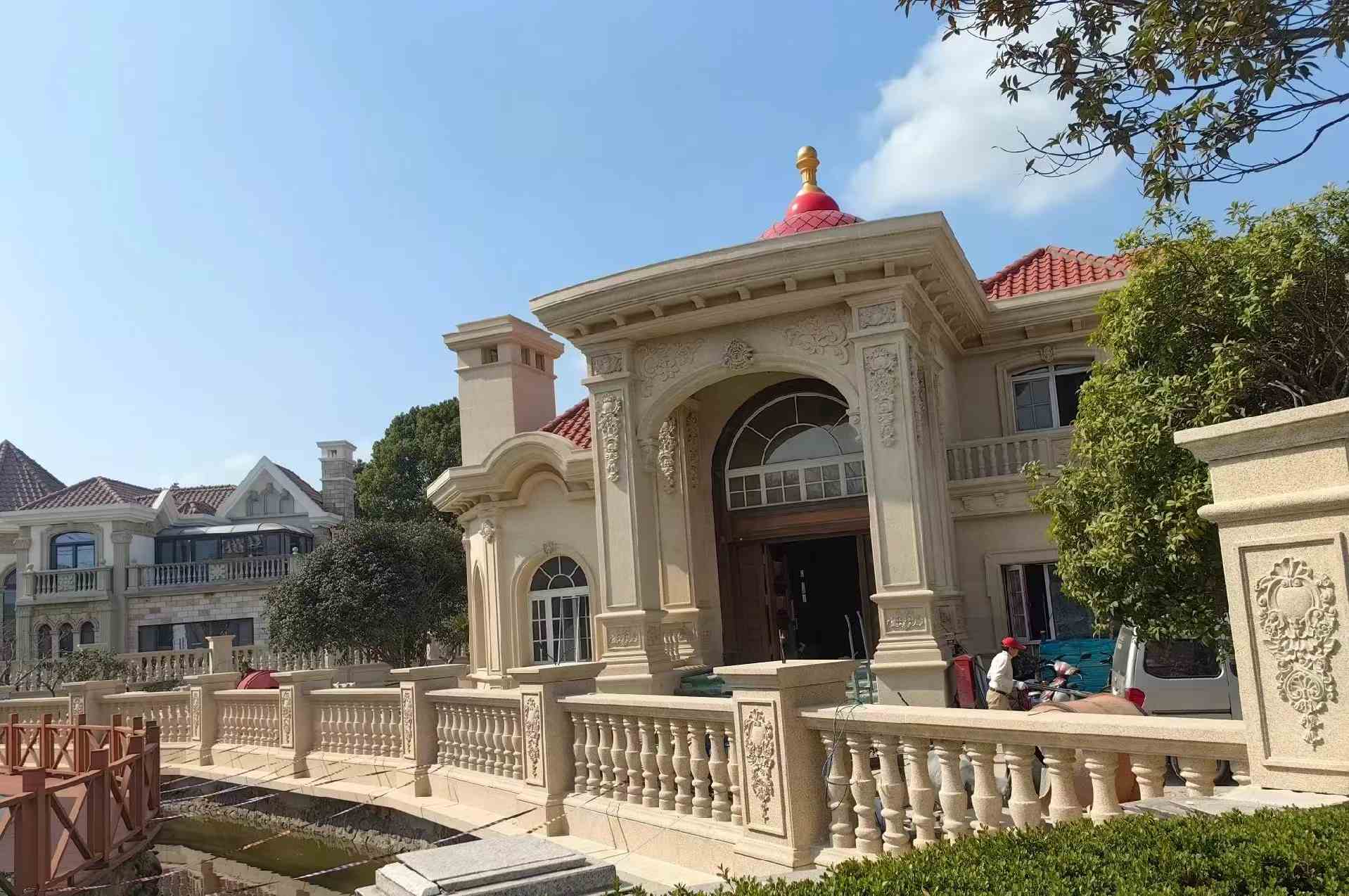 淮安 黄金麻花岗岩欧式别墅