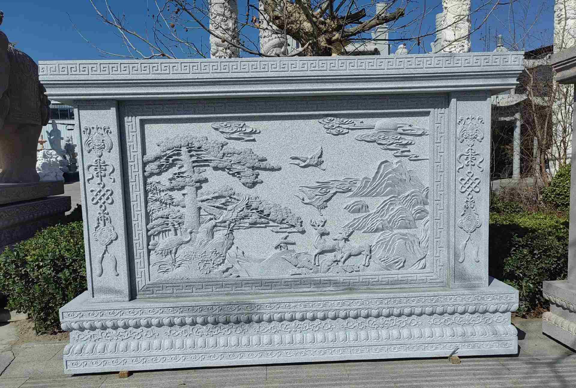 淮安 芝麻白大型照壁，屏风，影壁