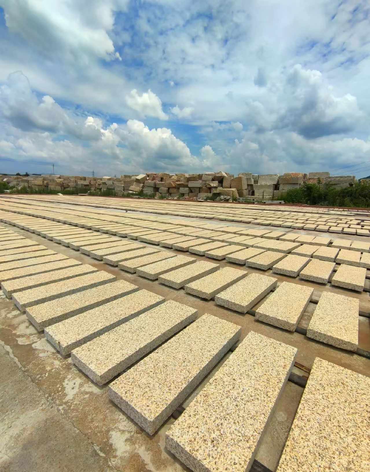 淮安 黄金麻荔枝面花岗岩石材地铺石防护中