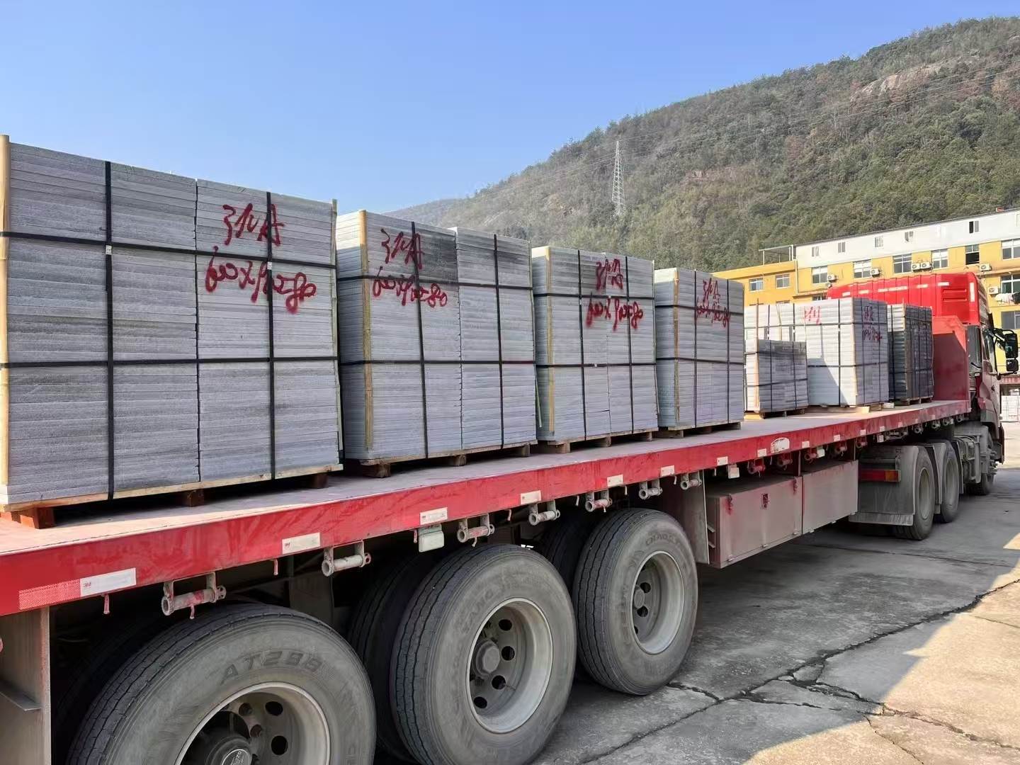 淮安 芝麻灰地铺石出货日常