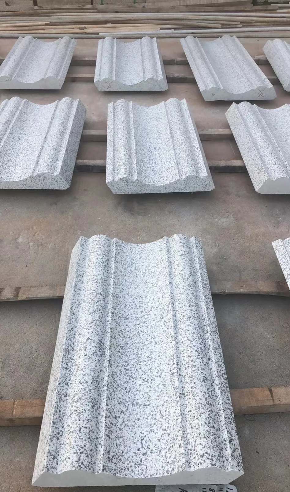 淮安 白麻花岗岩光面别墅线条