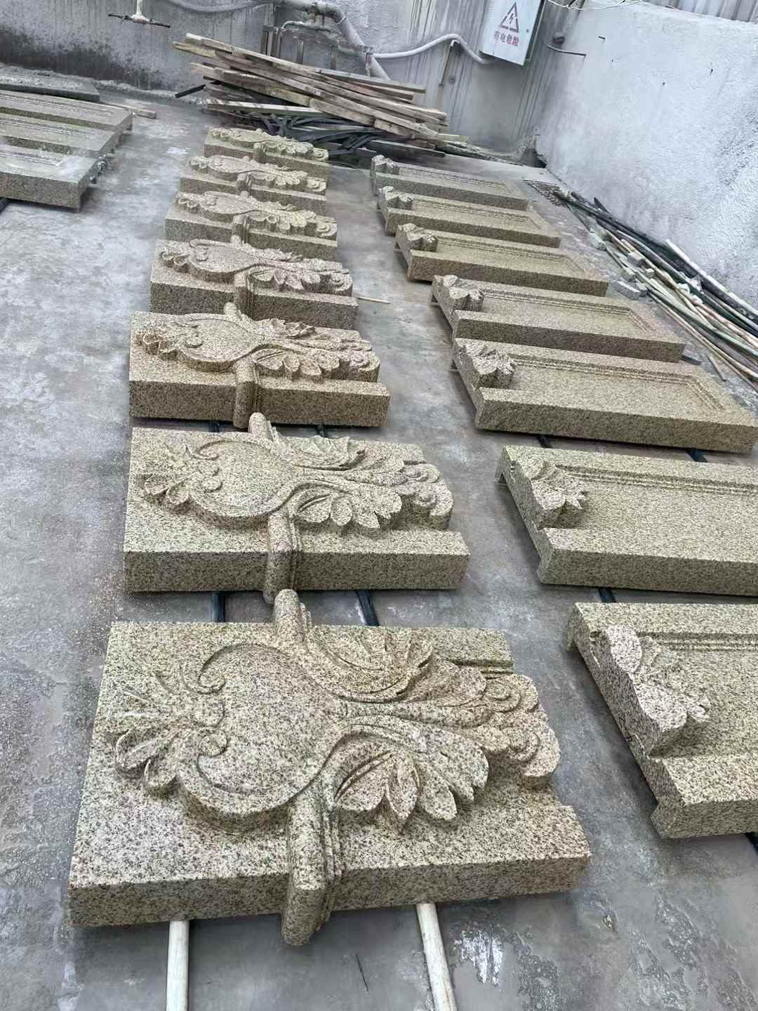 淮安 黄金麻花岗岩别墅外墙雕刻板