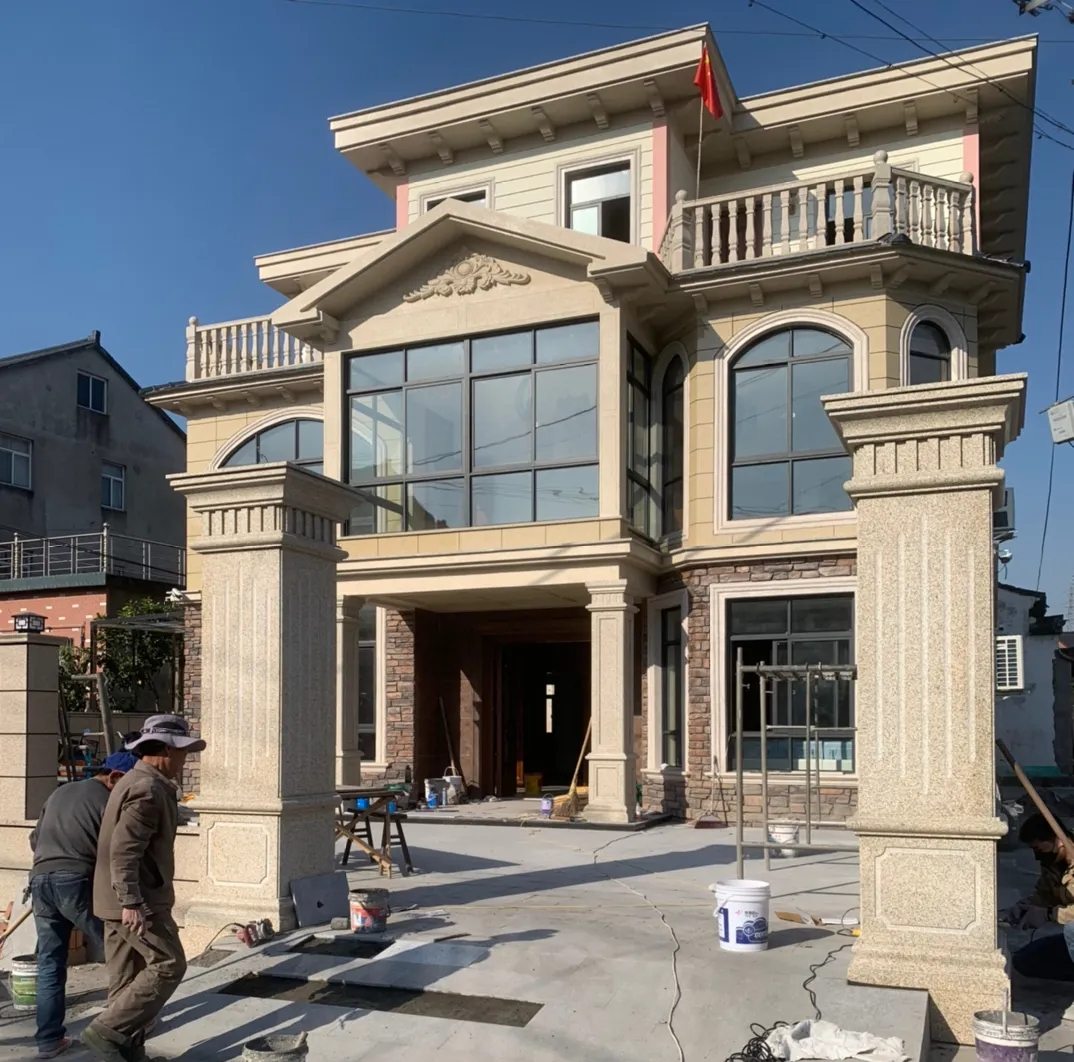 淮安 黄金麻花岗岩荔枝面别墅外墙干挂私家专属