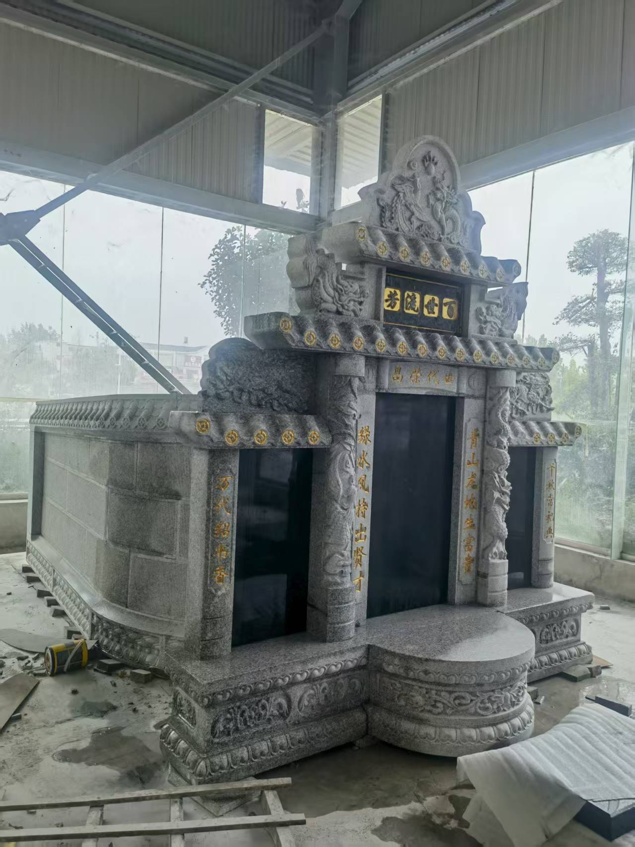 淮安 芝麻白墓碑效果展示图